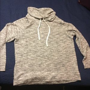 Heathered turtleneck sweater